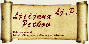 Ljiljana Petkov vizit kartica